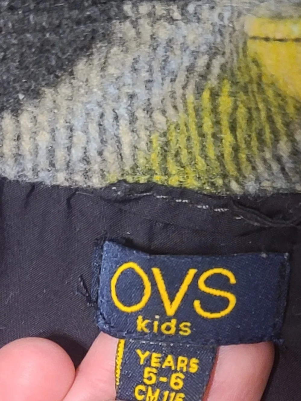 Kids Plaid Shacket Jacket - Yellow & Black